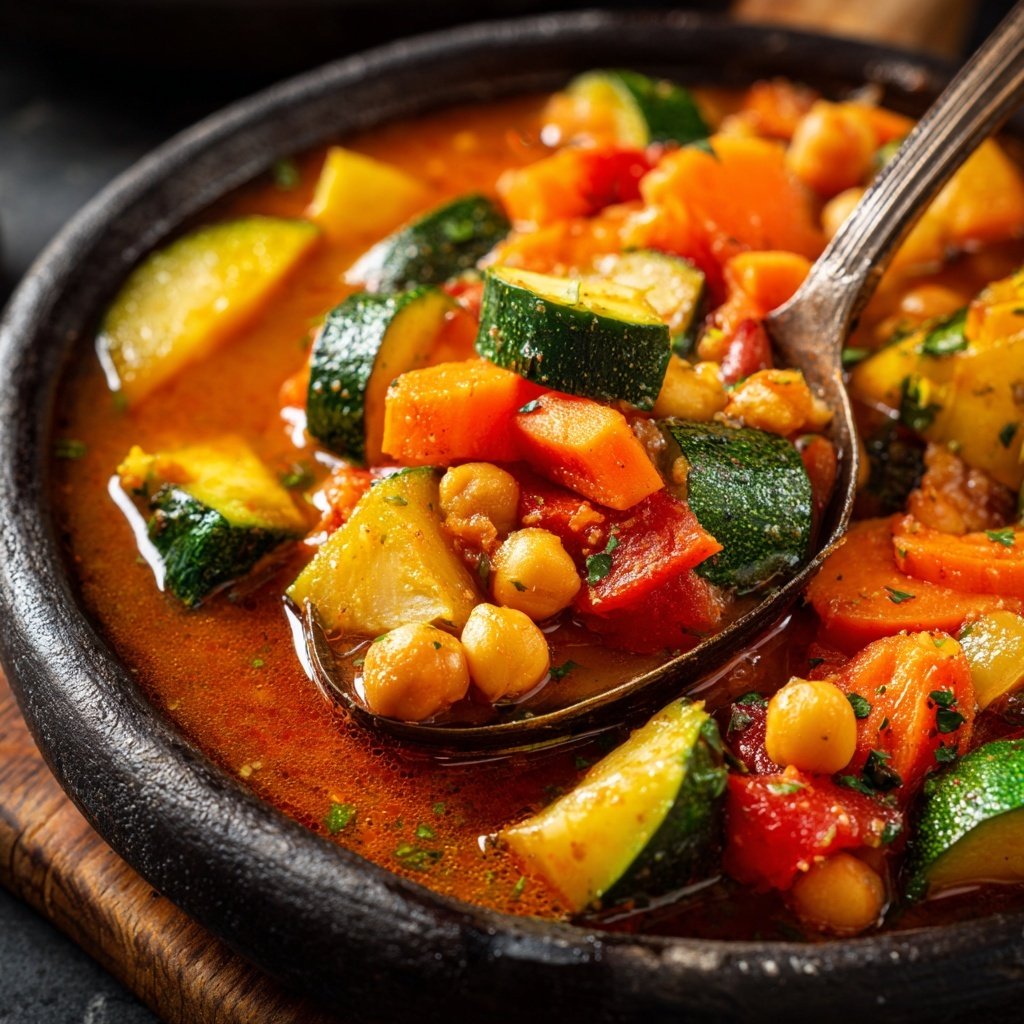 Healthy Crockpot Vegetable Tagine