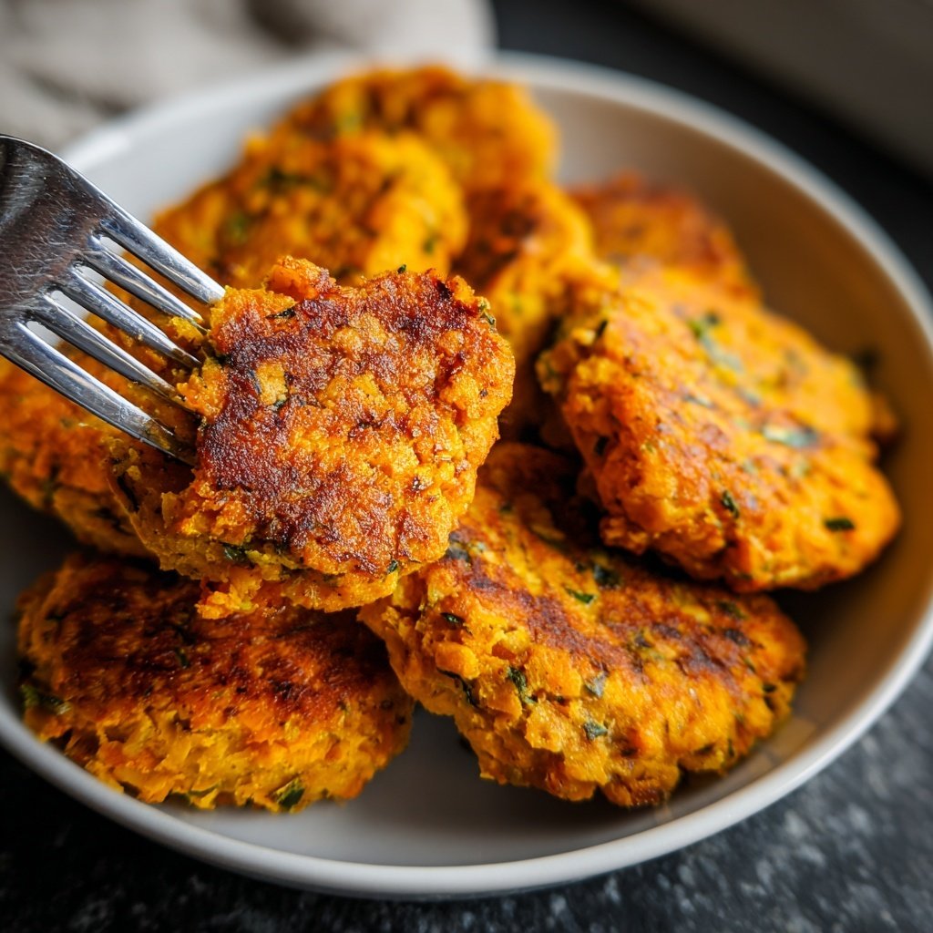 Baked Sweet Potato and Lentil Patties