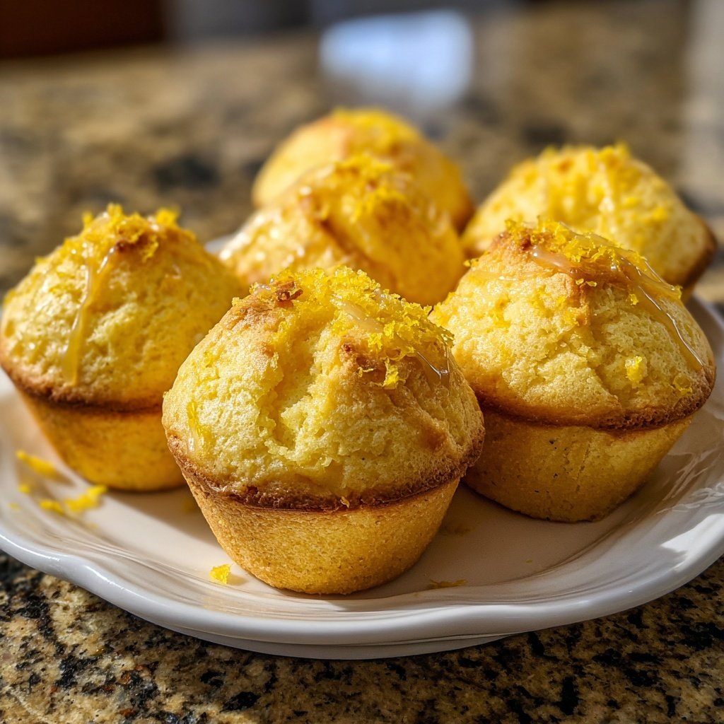Limoncello Lemon Muffins