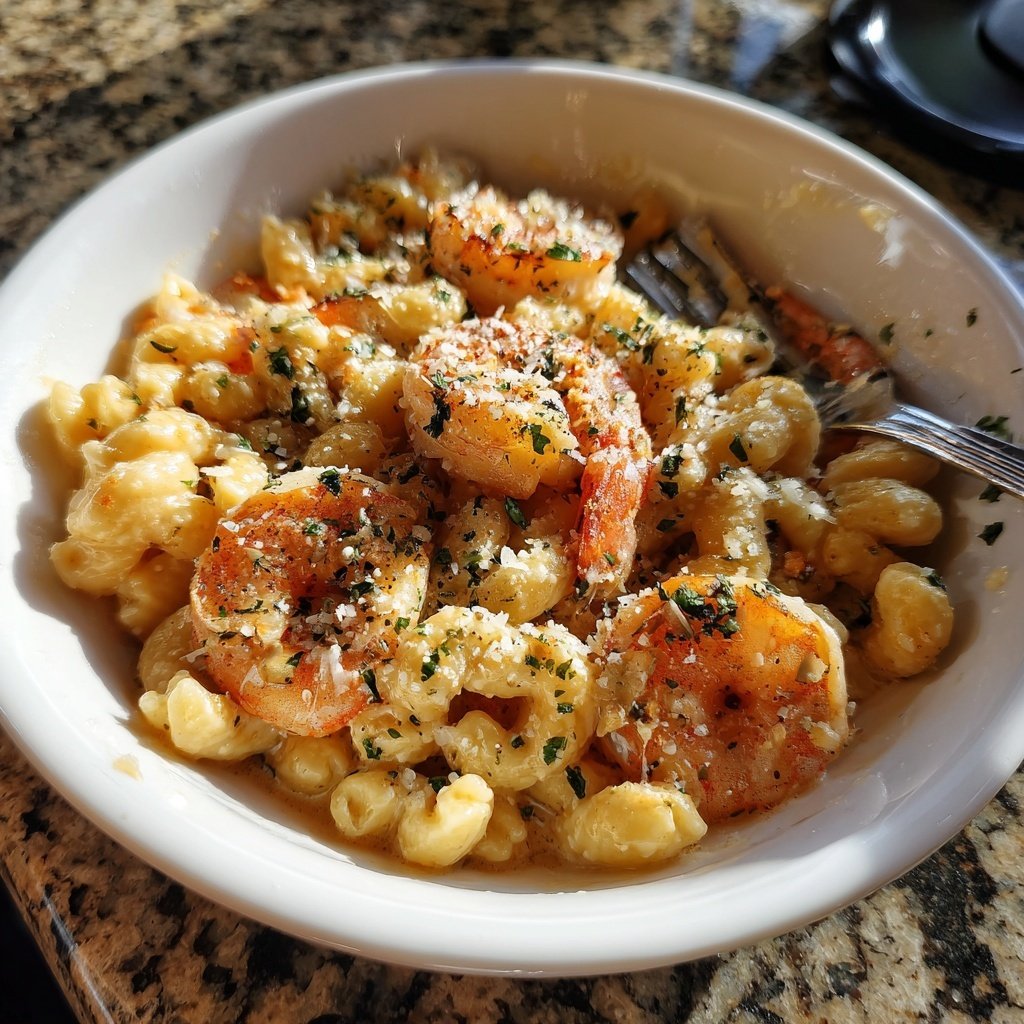 15-Minute Garlic Shrimp Pasta