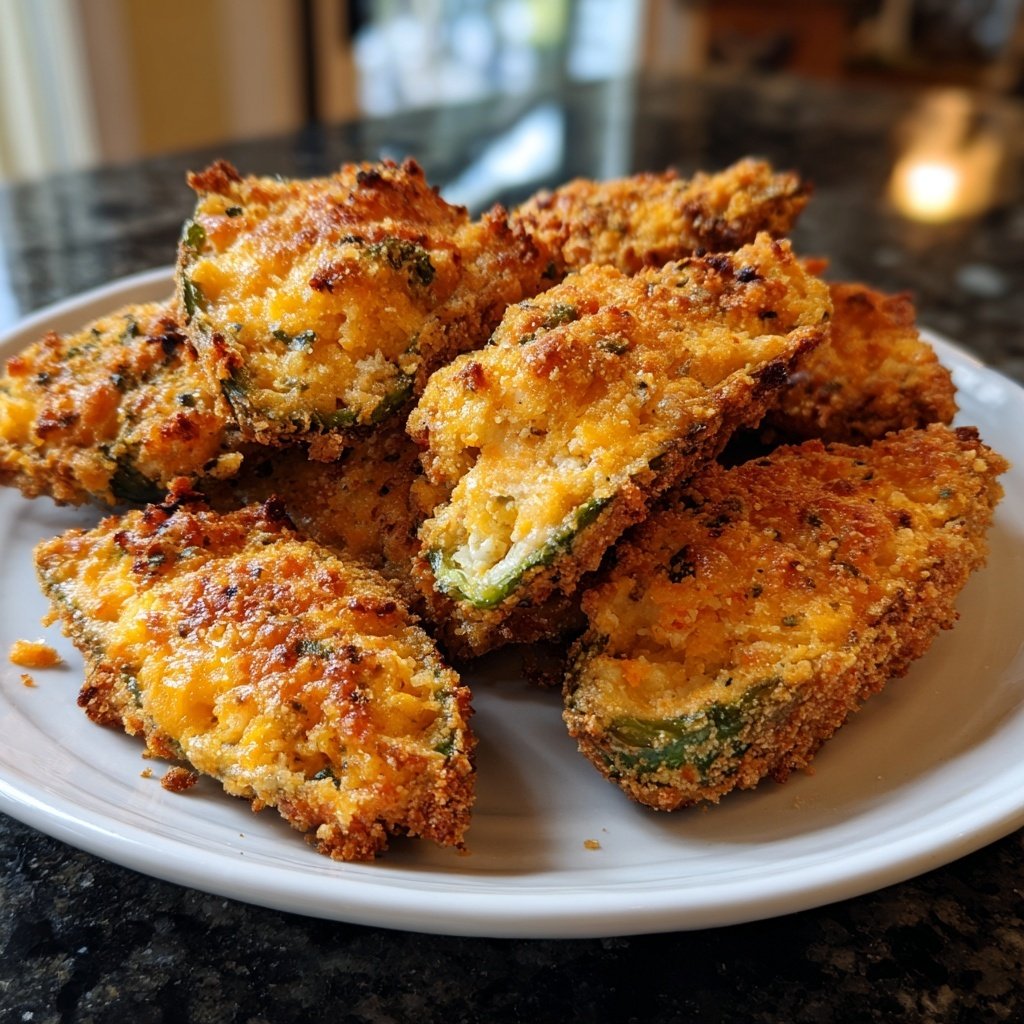 Jalapeno Poppers with Cornbread Crust