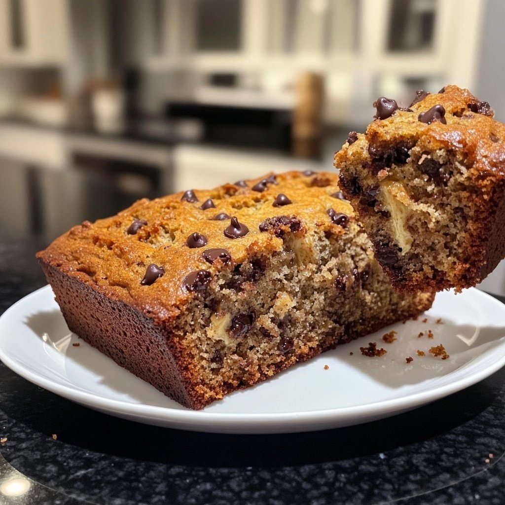 Banana Bread with Mini Chocolate Chips Recipe