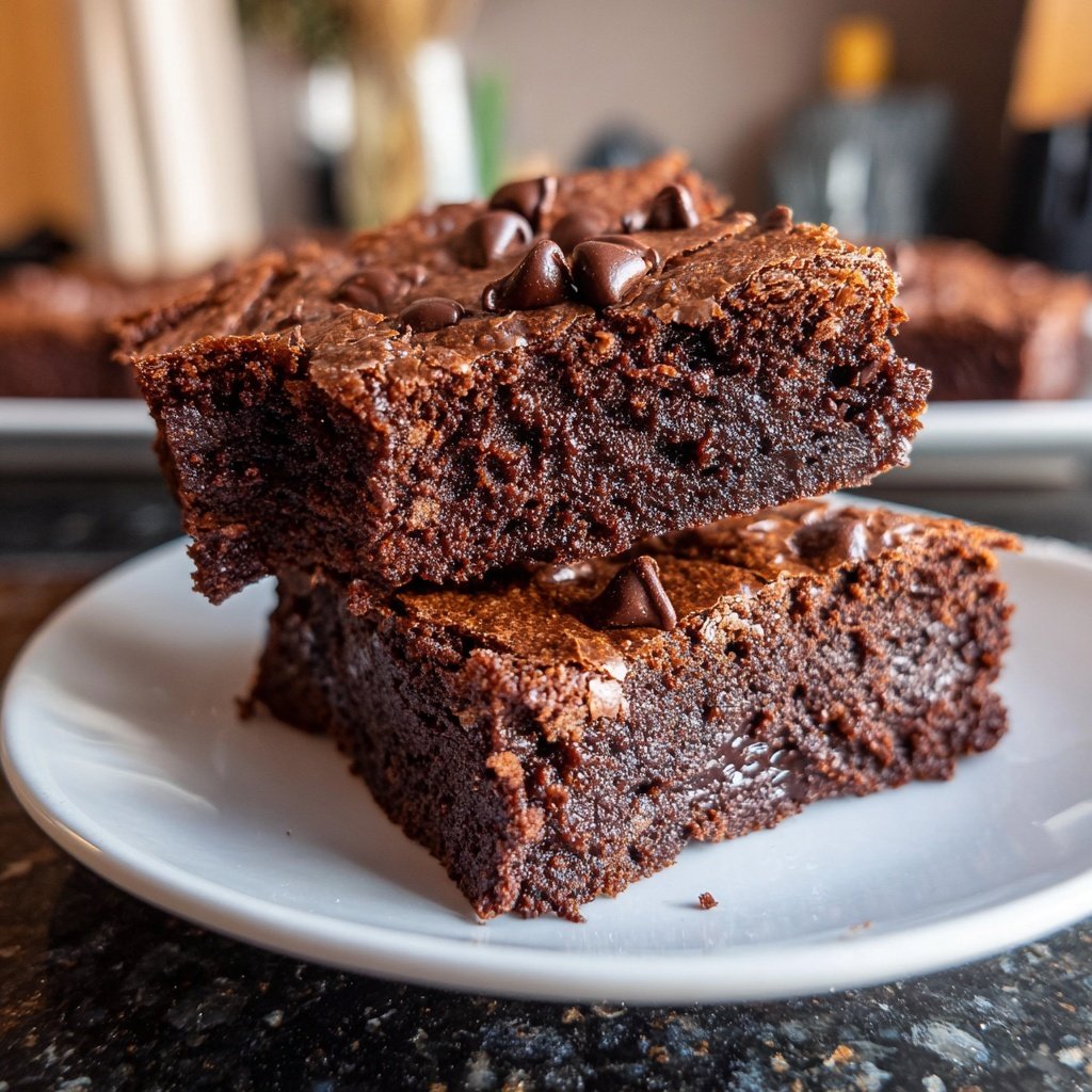 Rich Brownies Made With Starter