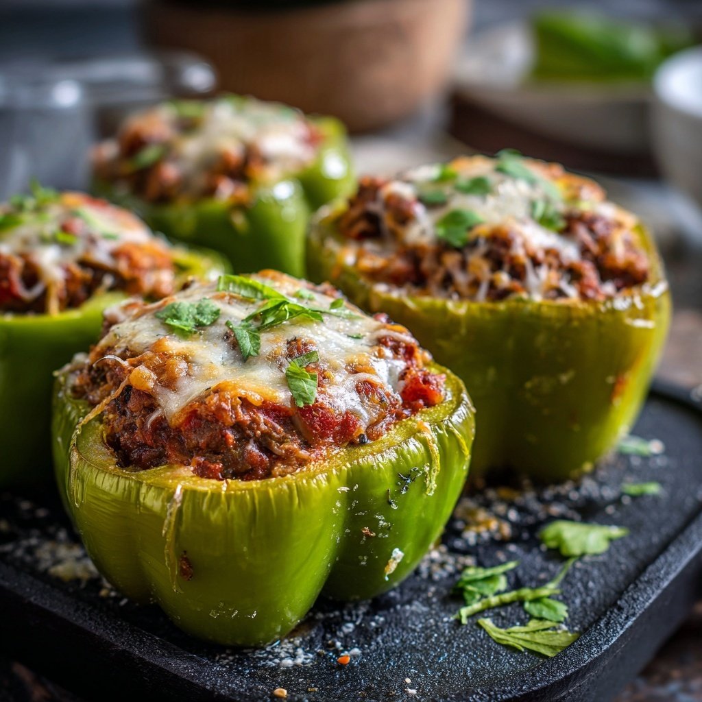 Ground Beef Stuffed Peppers