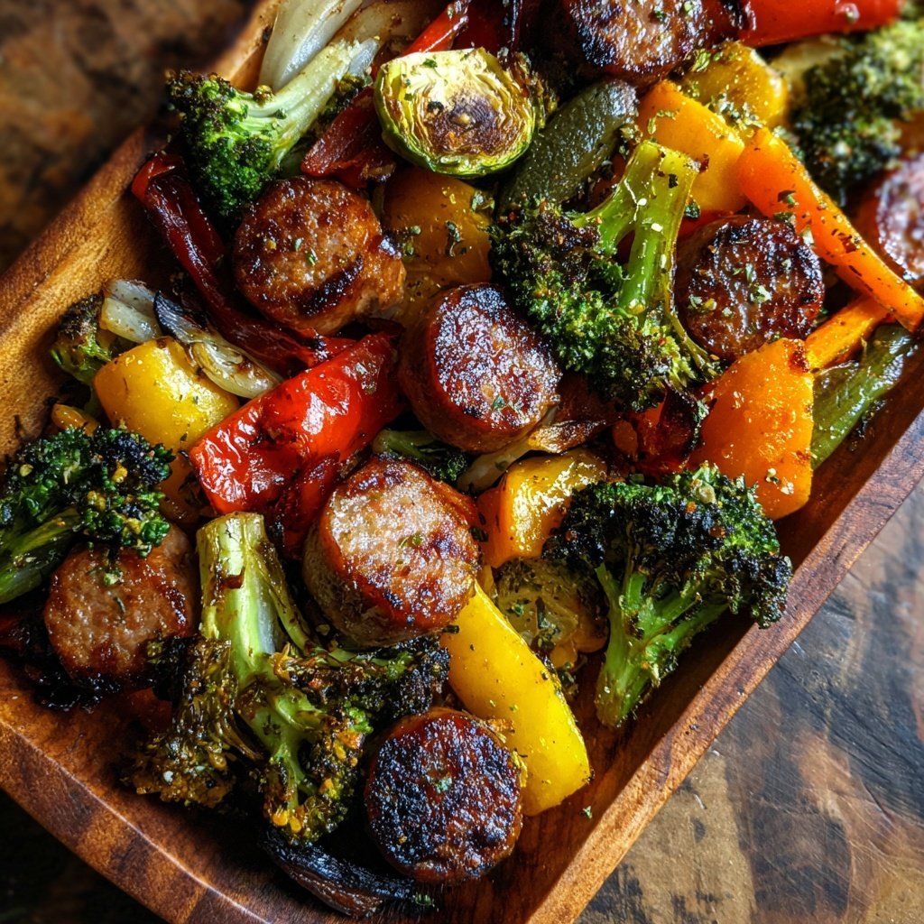 One Pan Sausage And Veggie Dinner