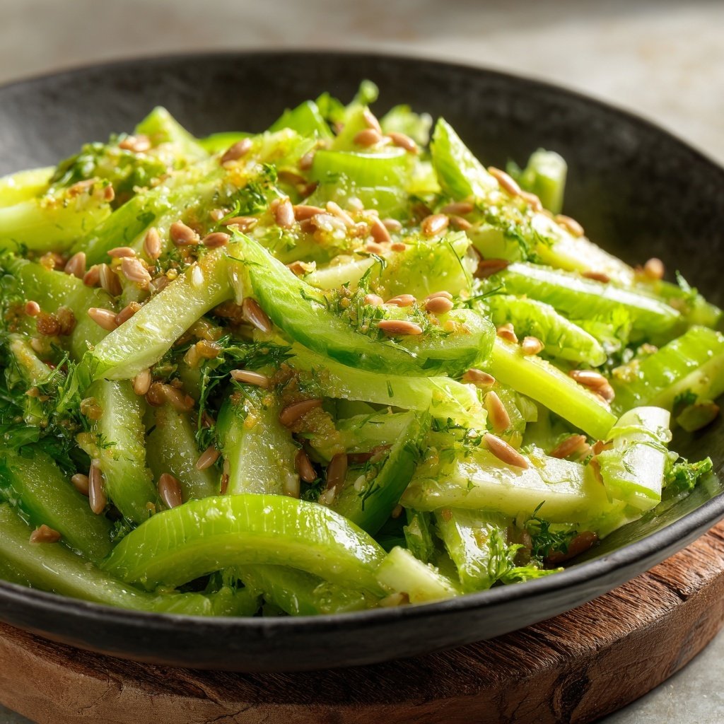 Celery Salad With Mustard Dressing