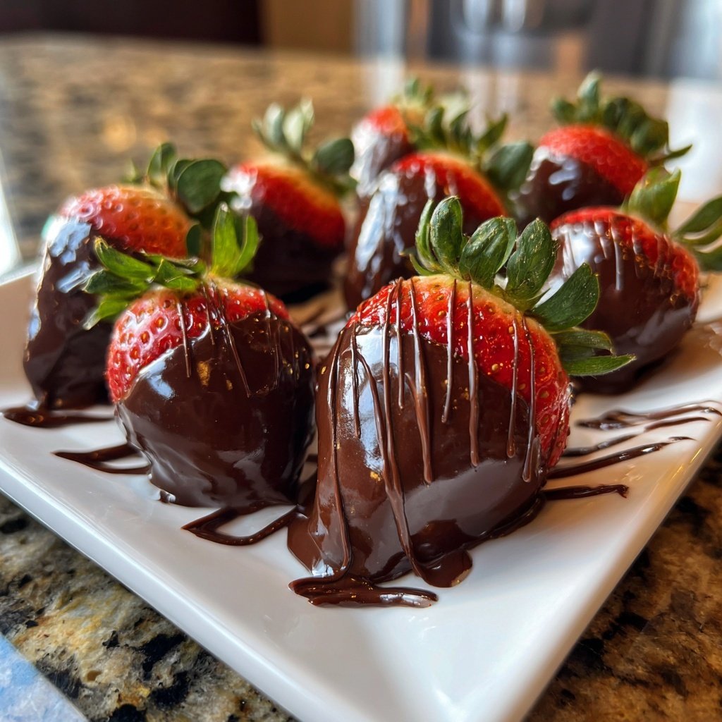 Strawberries with Ruby Chocolate
