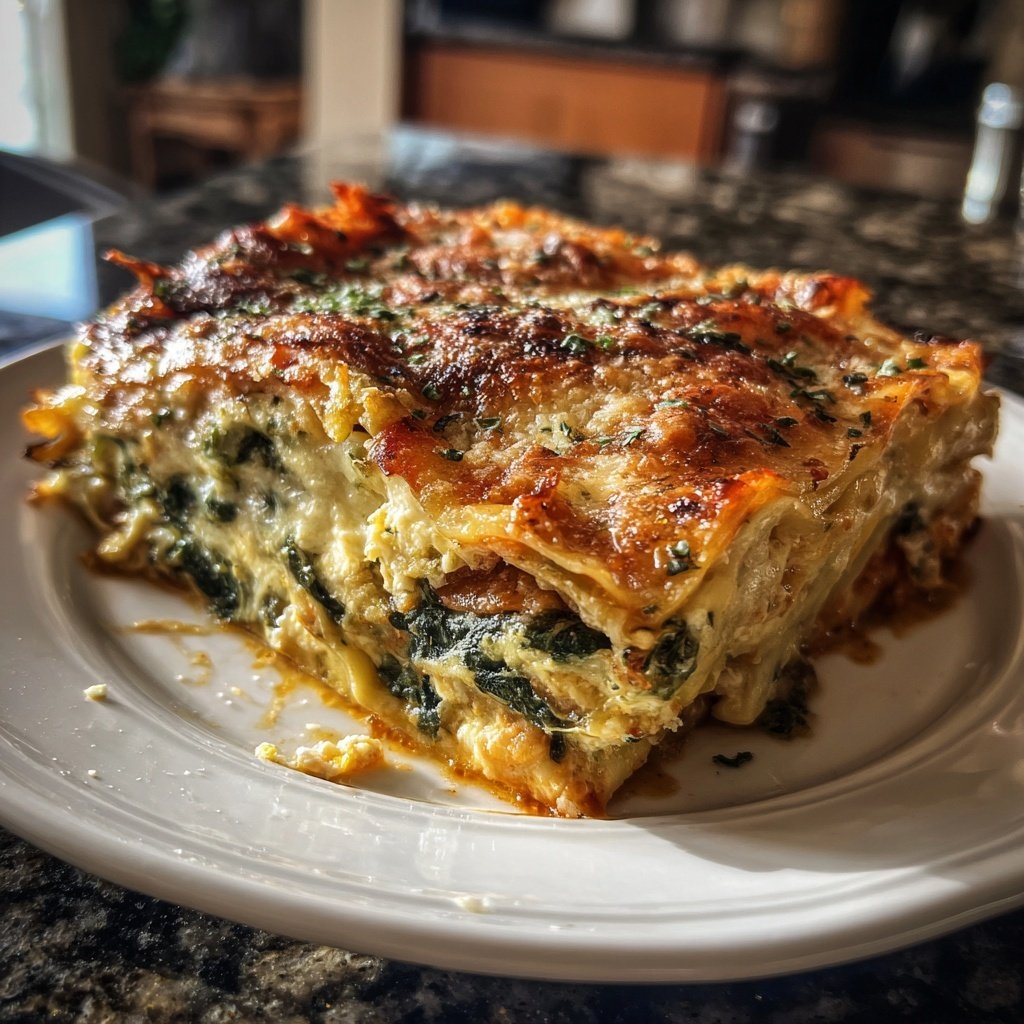 Sunday Baked Spinach Lasagna