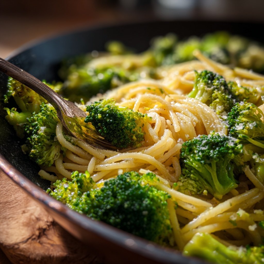 Roasted Broccoli Veggie Pasta