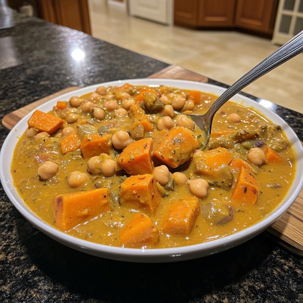 Jamaican Sweet Potato and Chickpea Stew